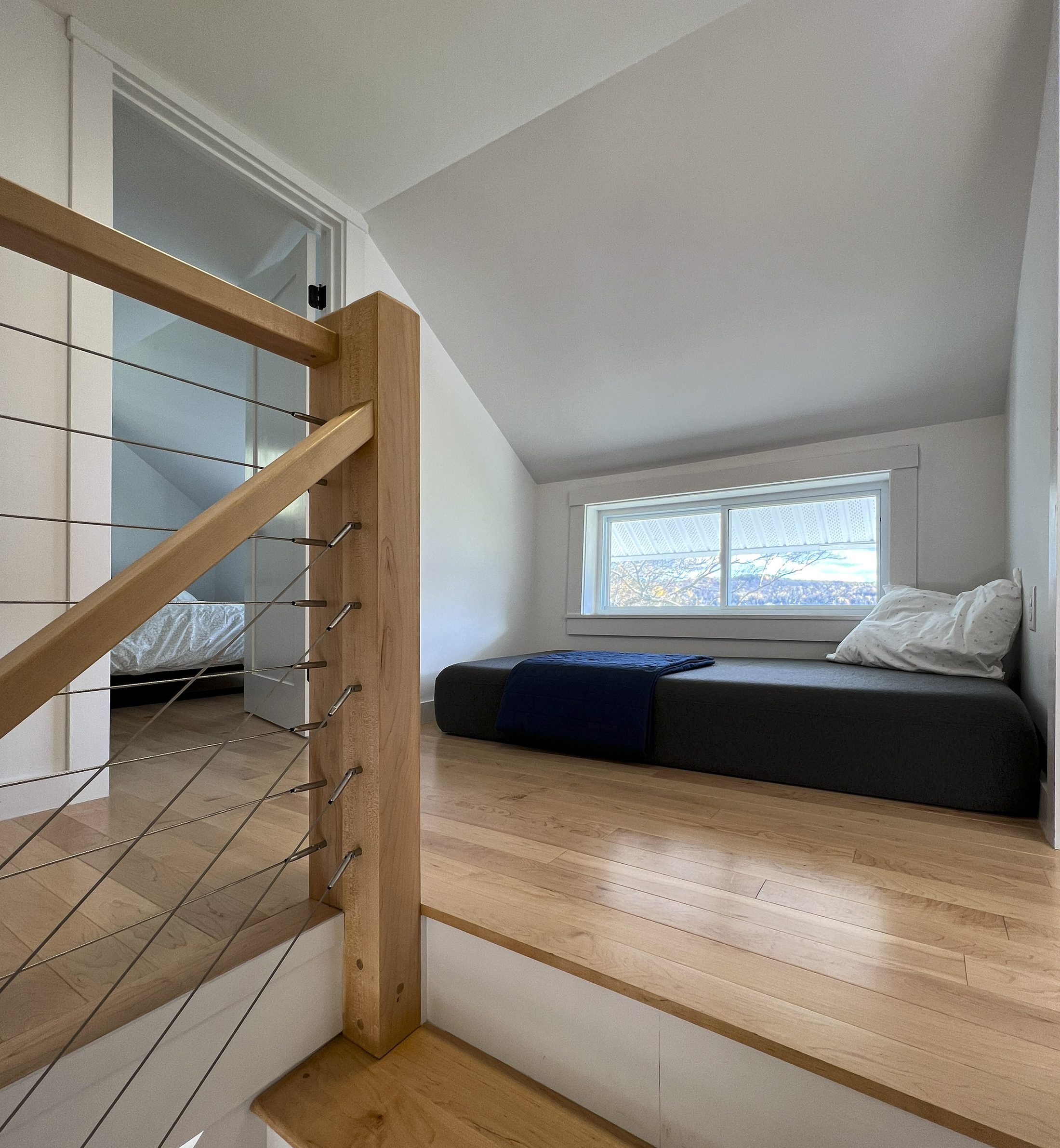 Shadow Lake Cottage — Loft bunk under the eave