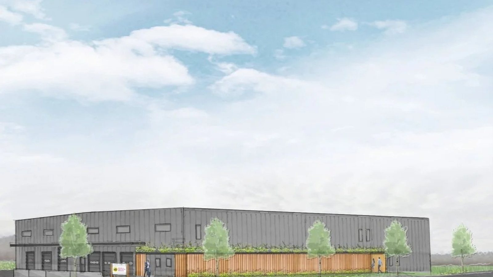 Yellow Barn — Food accelerator facility rendering