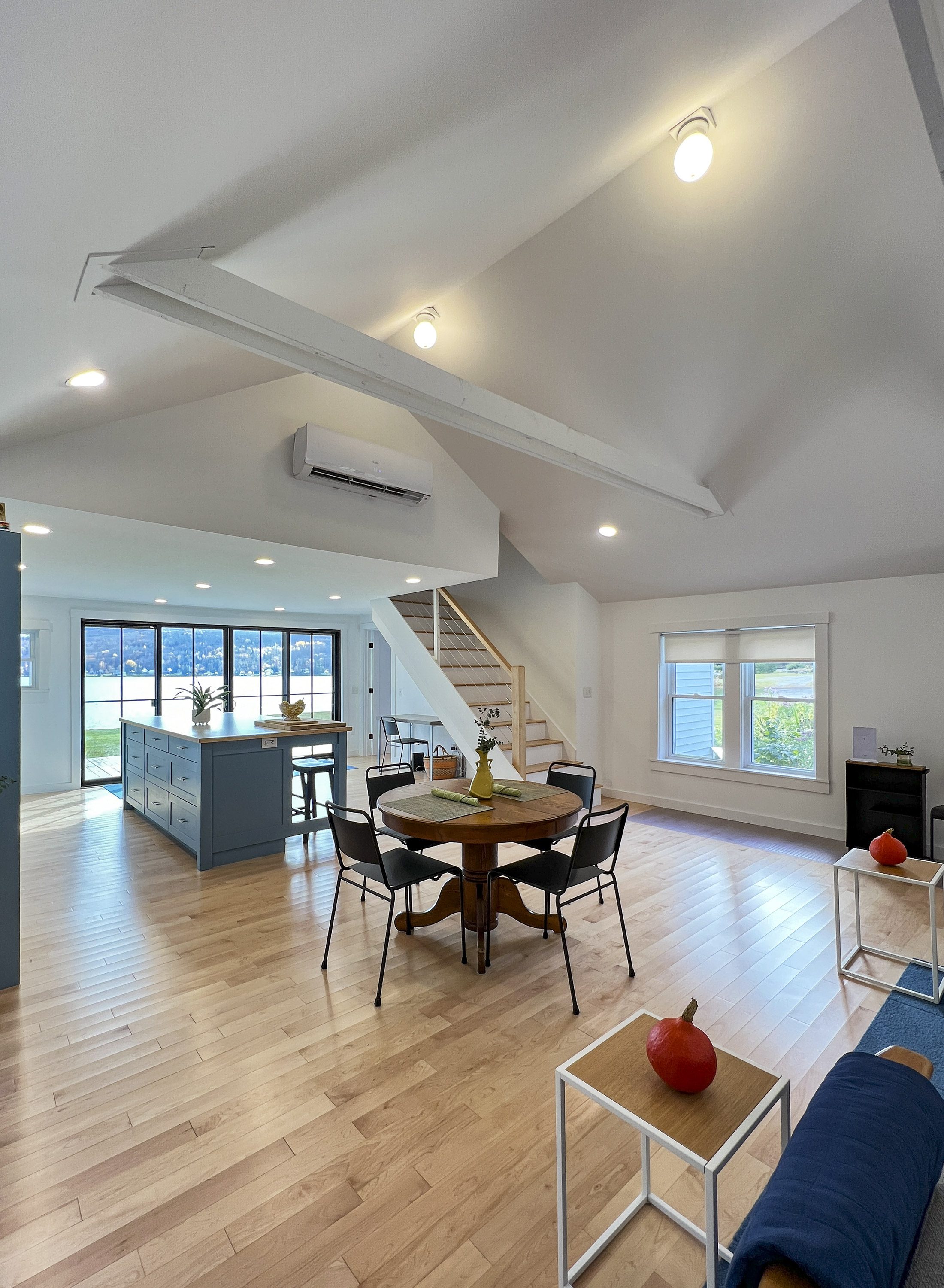 Shadow Lake Cottage — Dining area in the reopened plan