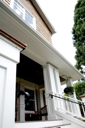 Wilson Residence — Porch column and eave detail