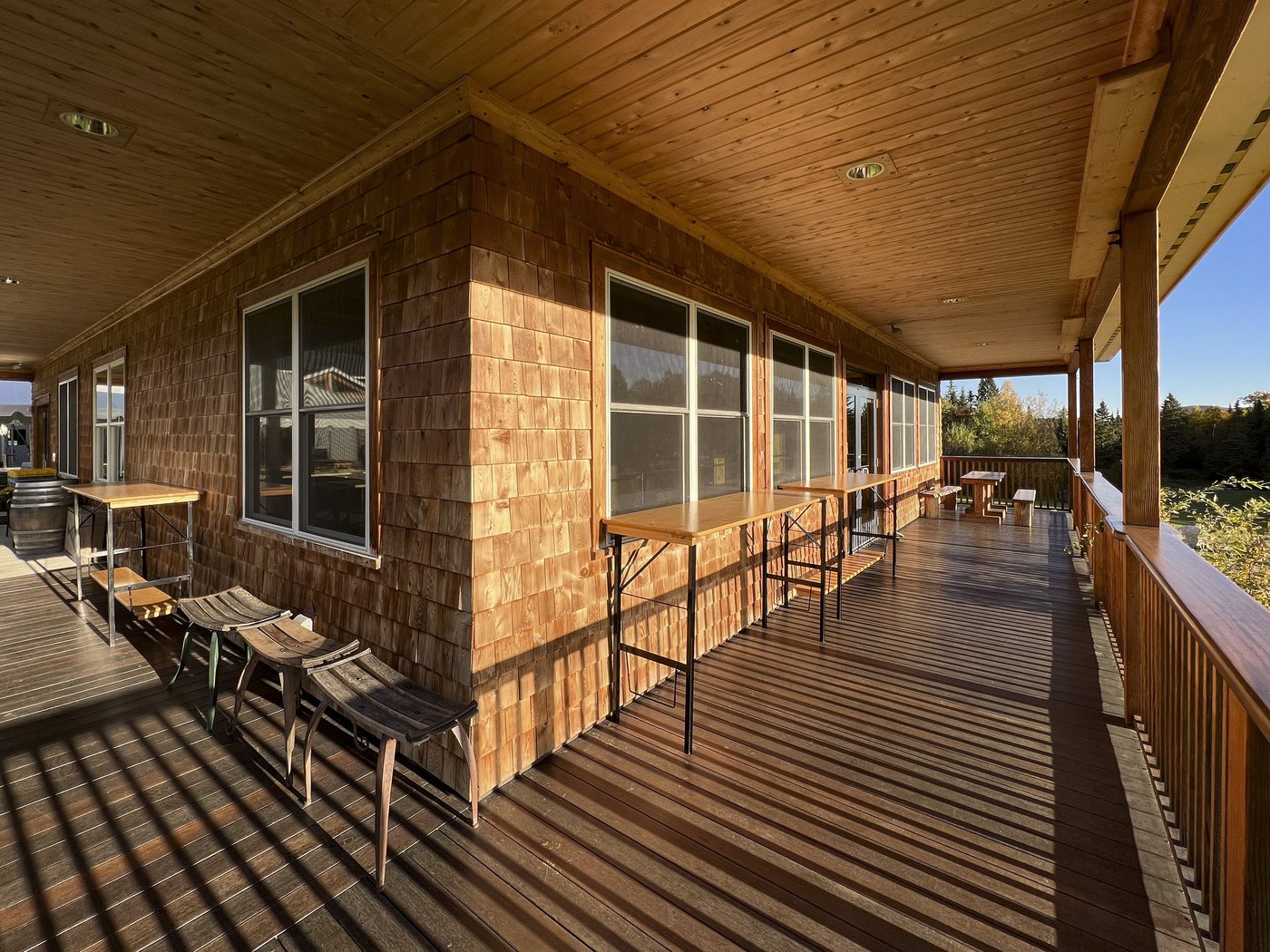 Hill Farmstead Brewery — Covered porch for queuing and service