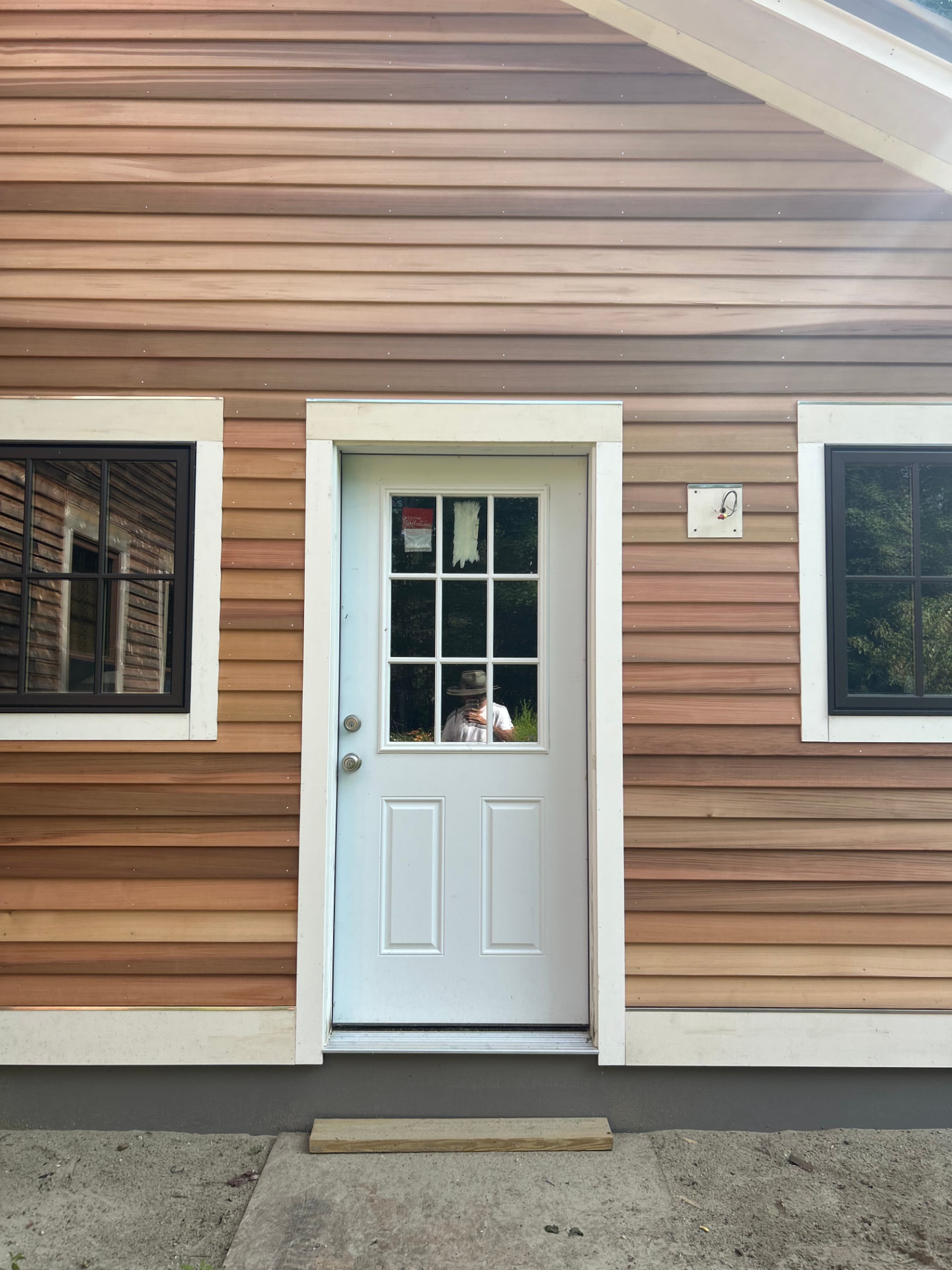 Sheffield Addition — Entry door and windows