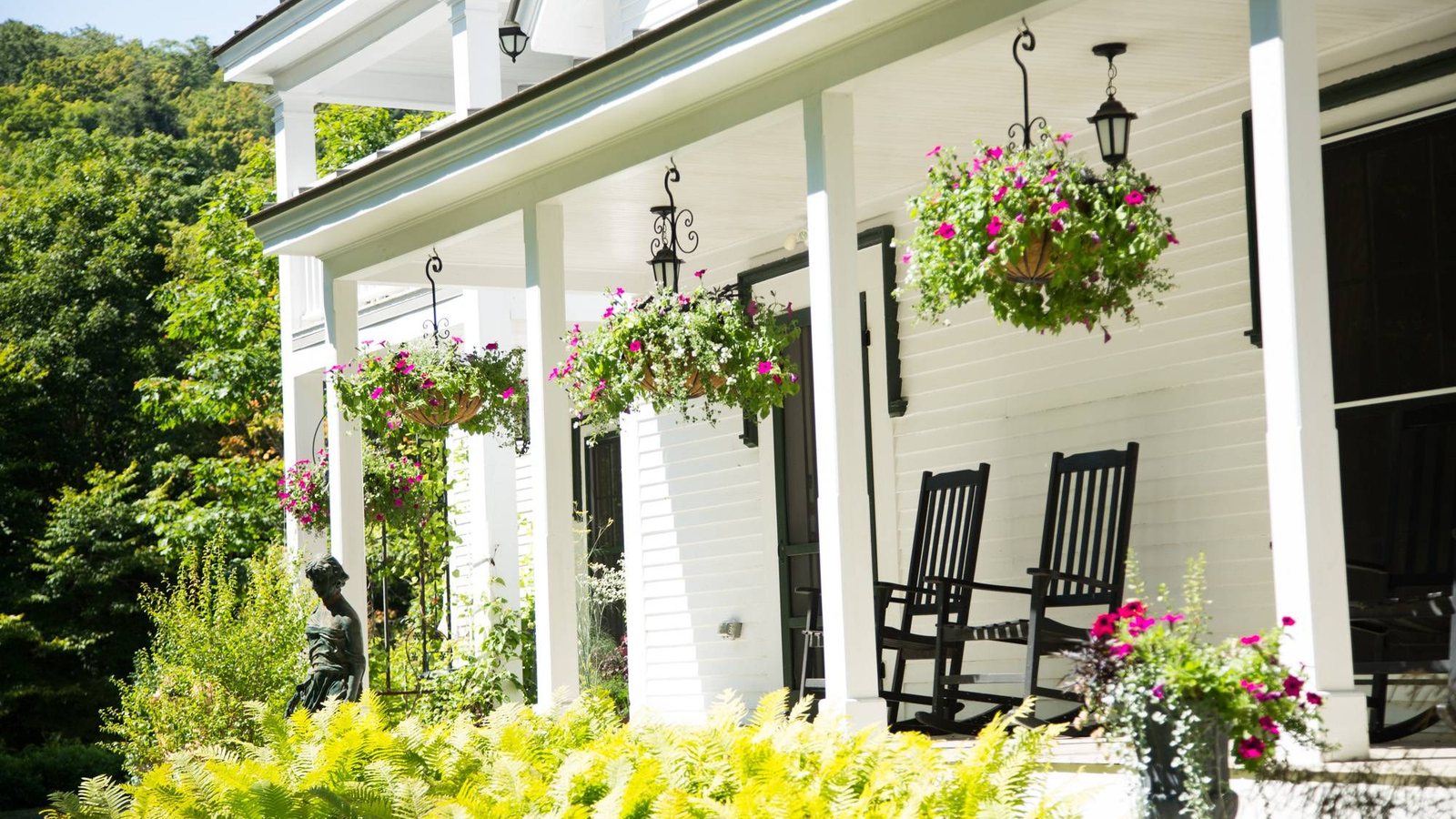 Notch House — Porch and grade transition