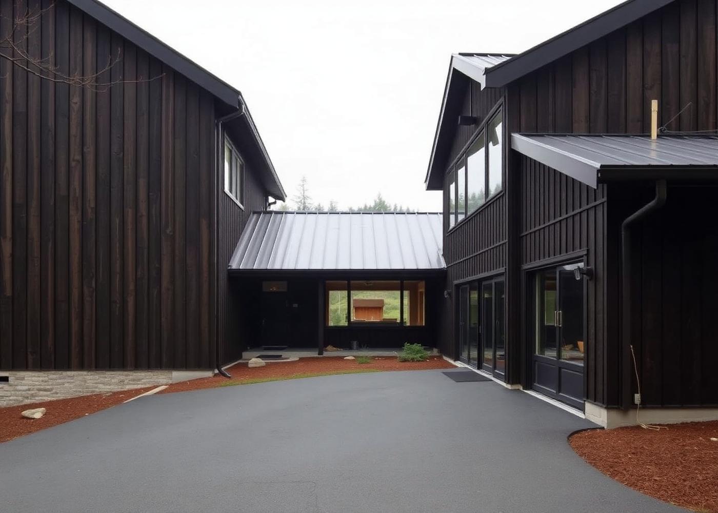 Farmstead Addition — Approach from the meadow